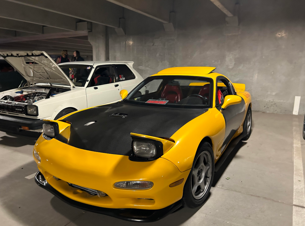 Luxury Sports OEM Factory Style Carbon Bonnet For Mazda RX7 FD -PP