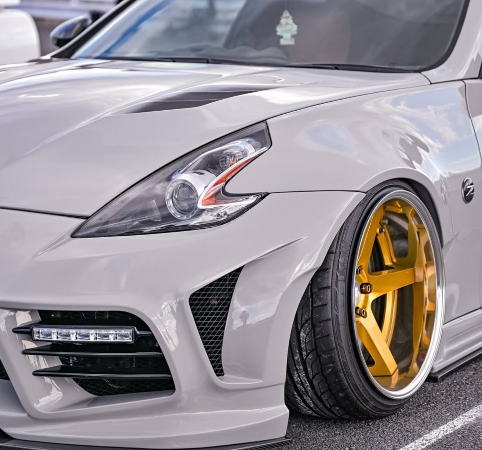 NISSAN 370Z LS WEBER SPORTS ZENITH STYLE FRONT BUMPER W/ DUCT FINS